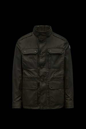 Abrigos Moncler Lez Rain Hombre Verdes Oscuro | RAMT-98140