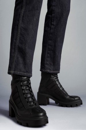 Botas Moncler Carol Slant Mujer Negros | VDYT-61423