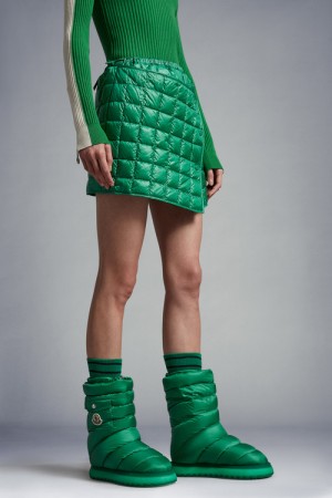 Botas Moncler Gaia Pocket Mid Mujer Verdes | NHWO-26795