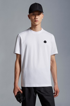 Camiseta Moncler Logo T Hombre Blancos | FTIA-07149