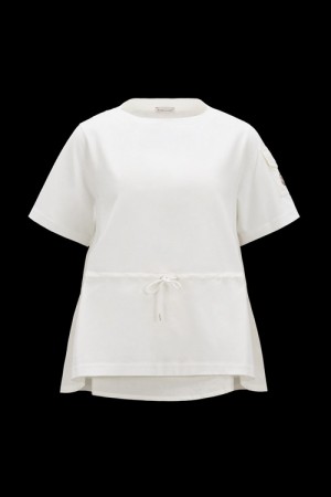 Camiseta Moncler Peplum T Mujer Blancos | DYBP-49087