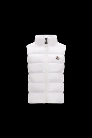 Chaleco Moncler Ghany Niña Blancos | AVJZ-45067