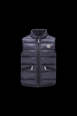 Chaleco Moncler Gui Niño Azules | GBUW-69417