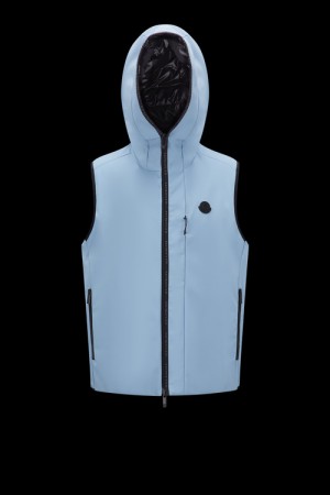 Chaleco de Plumas Moncler Allier Hombre Azules | XJMS-07461