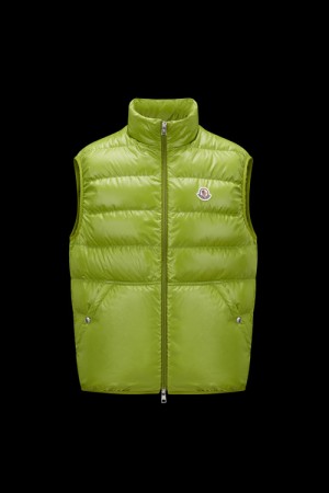 Chaleco de Plumas Moncler Aube Hombre Verdes | BYOR-03567