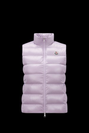 Chaleco de Plumas Moncler Ghany Mujer Morados Claro | TMUK-65172