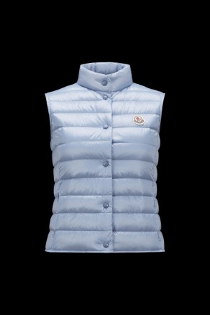 Chaleco de Plumas Moncler Liane Mujer Azules Claro | APFI-72038