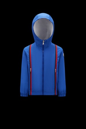 Chamarras Moncler Darvas Encapuchado Niño Azul Rey Azules | XGCV-96472