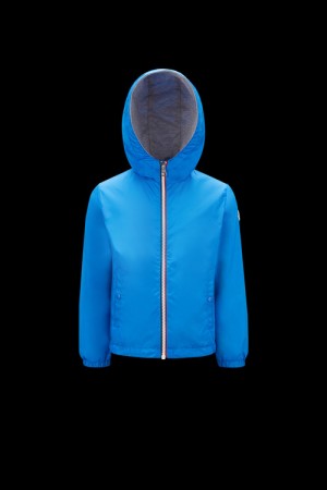 Chamarras Moncler New Urville Rain Niño Azules | XSRJ-35906