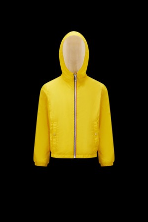 Chamarras Moncler New Urville Rain Niño Amarillos | GCZX-57386