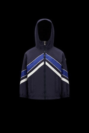 Chamarras Moncler Tseren Encapuchado Niño Azul Marino Azules | VESY-23178