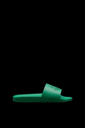 Chanclas Moncler Basile Hombre Verdes | PURD-01574