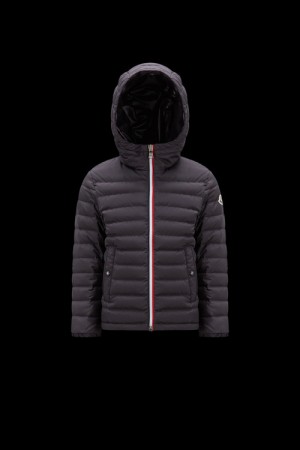 Chaquetas De Plumas Moncler Alim Niño Negros | RHJM-46179