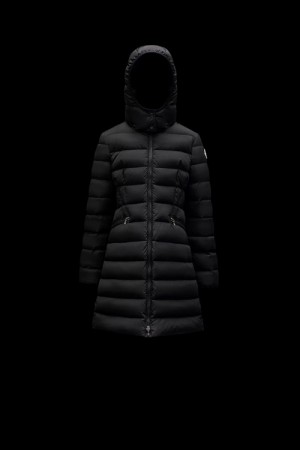 Chaquetas De Plumas Moncler Charpal Niña Negros | BCZA-52186