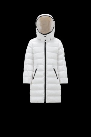 Chaquetas De Plumas Moncler Moka Niña Blancos | KFWR-56194