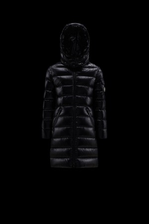 Chaquetas De Plumas Moncler Moka Niña Negros | QNXC-82930