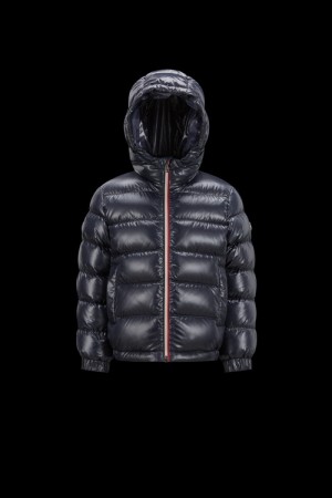 Chaquetas De Plumas Moncler New Aubert Niño Azules | YVSL-84307