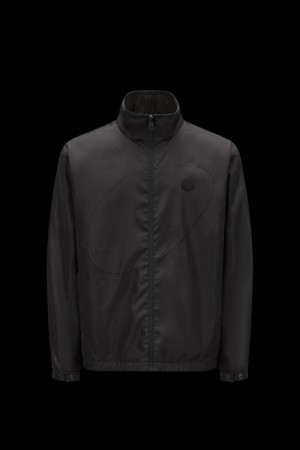 Cortavientos Moncler Clausis Hombre Negros | OMYS-52168