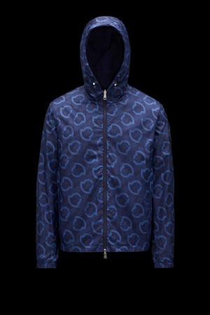 Cortavientos Moncler Cretes Reversible Hombre Azules | YMPS-79580