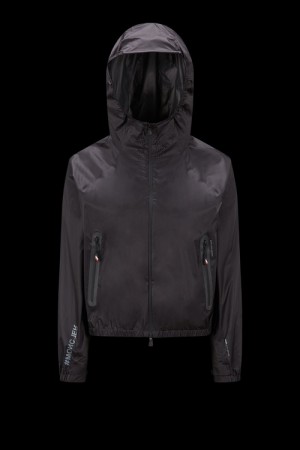 Cortavientos Moncler Crozat Mujer Negros | PEKM-03721