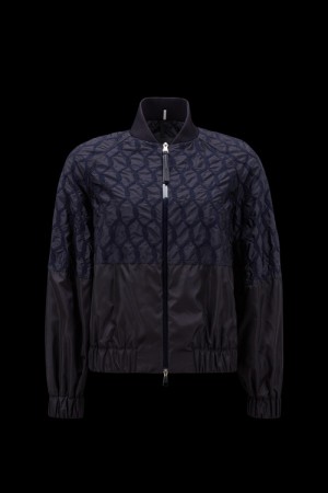 Cortavientos Moncler Girelle Bomber Mujer Azules | NRQE-02518