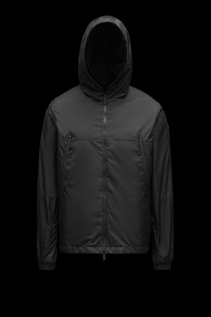 Cortavientos Moncler Junichi Rain Hombre Negros | RUDY-05347