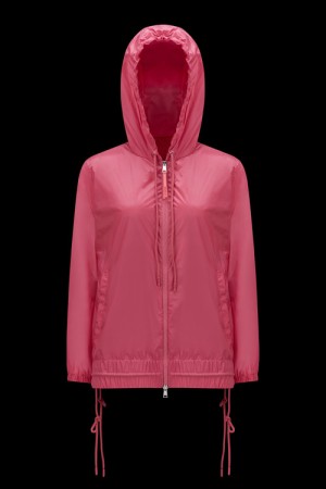 Cortavientos Moncler Pointu Encapuchado Mujer Rosas | TBVG-46325