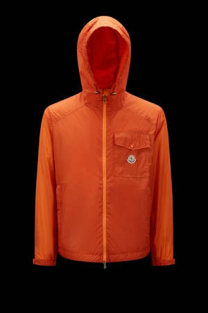 Cortavientos Moncler Samakar Encapuchado Hombre Naranjas | BYMT-48713