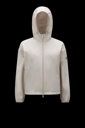 Cortavientos Moncler Tyx Encapuchado Rain Mujer Beige | QVXU-96732