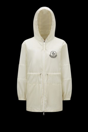 Cortavientos Moncler Veirade Parka Mujer Blancos | GWVE-67430