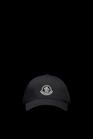 Gorras Moncler Embroidered Logo Baseball Mujer Negros | IWZB-60485