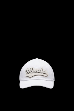 Gorras Moncler Gabardine Baseball Mujer Blancos | WJPO-31507