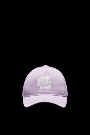 Gorras Moncler Logo Baseball Mujer Morados | KRBQ-06215