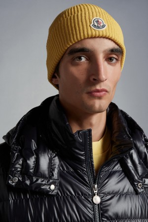 Gorro Moncler Algodon Hombre Amarillos | GCLO-28436