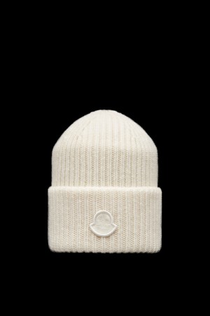 Gorro Moncler Lana Mujer Blancos | IENH-62347