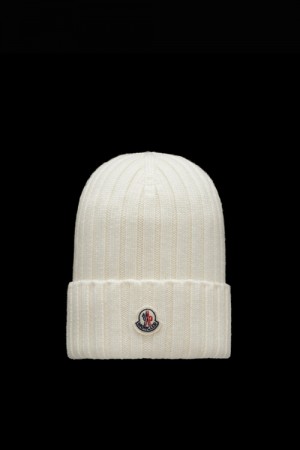 Gorro Moncler Lana Mujer Blancos | LCWG-87192