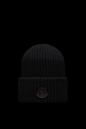 Gorro Moncler Lana Mujer Negros | OJTW-64352