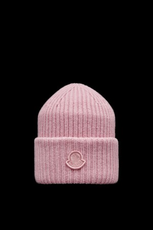 Gorro Moncler Lana Mujer Rosas | JPWU-04689