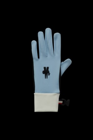 Guantes Moncler Jersey Mujer Blancos Azules Claro | AYFO-52190