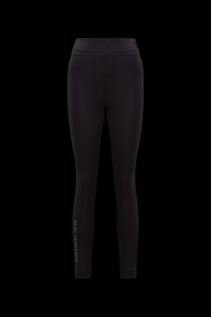 Leggins Moncler Jersey Mujer Negros | RCKU-51940