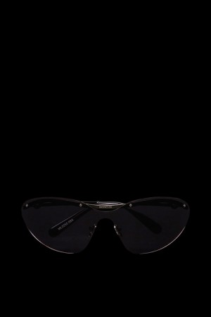 Lentes de Sol Moncler Carrion Shield Mujer Grises Oscuro | GAUT-68941