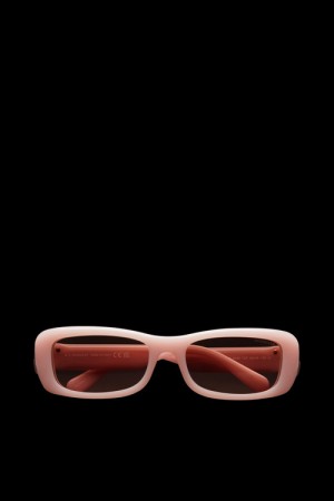 Lentes de Sol Moncler Minuit Rectangular Mujer Rosas | LZPC-47193