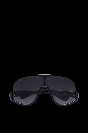 Lentes de Sol Moncler Visseur Shield Mujer Negros | XFVM-18470