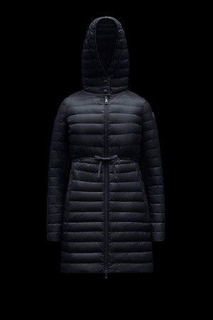 Chaquetas Largas De Plumas Moncler Barbel Mujer Azules | KVQZ-71632