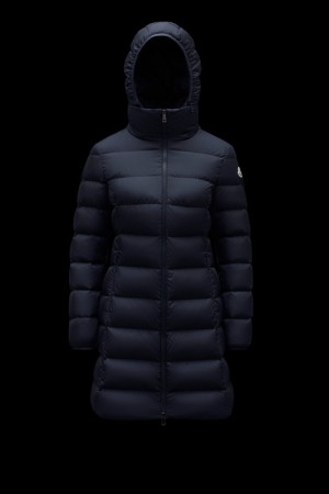 Chaquetas Largas De Plumas Moncler Gie Mujer Azules | HACP-98062