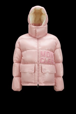 Chamarra Moncler Abbaye Mujer Rosas | OAEN-04195