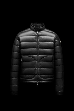 Chamarra Moncler Acorus Hombre Negros | REZF-10867