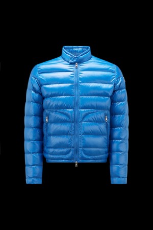 Chamarra Moncler Acorus Hombre Azules Claro | DIXU-14037