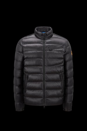 Chamarra Moncler Amalteas Hombre Negros | XKBM-15294