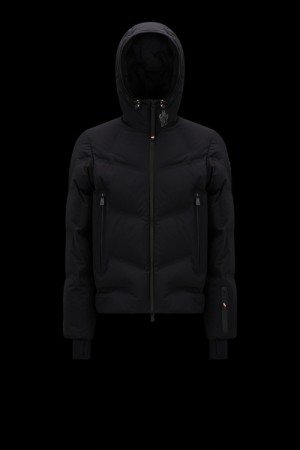 Chamarra Moncler Arcesaz Hombre Negros | GDUM-62531